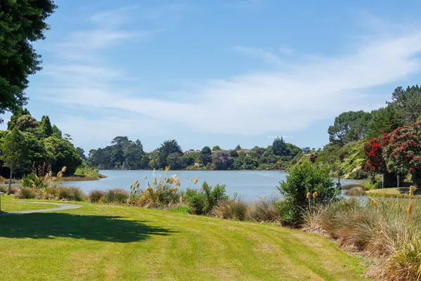 Waiuku River from Tamakae Reserve, Waiuku, looking N