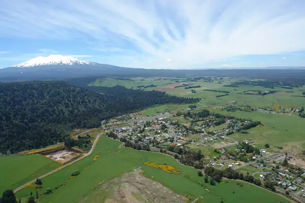 Ohakune from the Air - Helicopter - panoramio