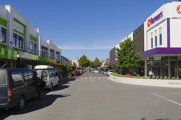 High Street junction Percival Street, Rangiora, New Zealand