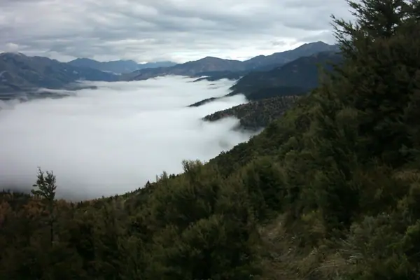 Fog Shrouded Valley North Of Hanmer Springs